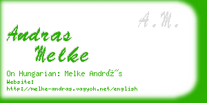 andras melke business card